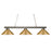 Z-Lite Sharp Shooter Brushed Nickel Island Billiard Pendant 155-3BN-MSG - Island/Billiard