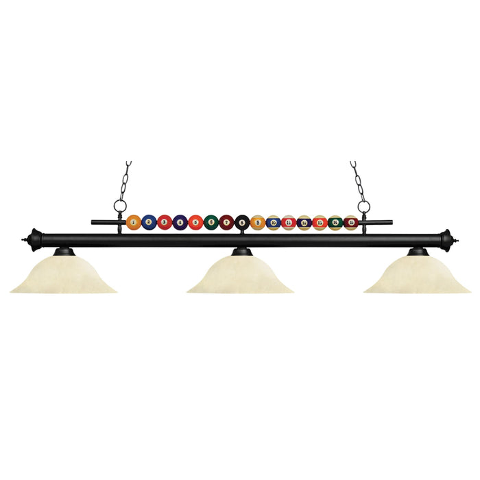 Z-Lite Shark Matte Black Island Billiard Pendant 170MB-GM16 - Island/Billiard