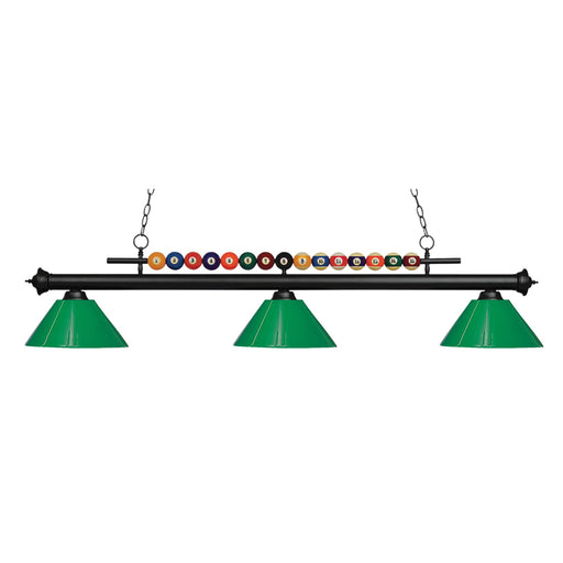 Z-Lite Shark Matte Black Island Billiard Pendant 170MB-PGR - Island/Billiard