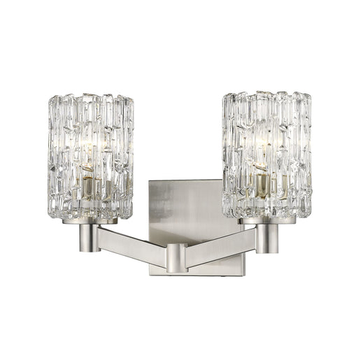 Aubrey Brushed Nickel 2 Light Vanity - Bath & Vanity