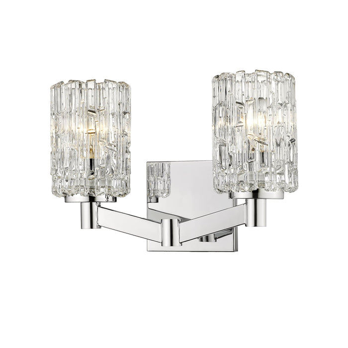 Aubrey Chrome 2 Light Vanity - Bath & Vanity