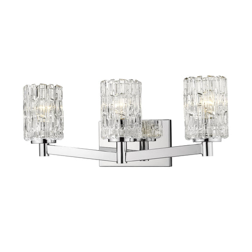 Aubrey Chrome 3 Light Vanity - Bath & Vanity