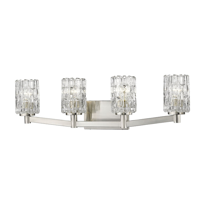 Aubrey Brushed Nickel 4 Light Vanity - Bath & Vanity