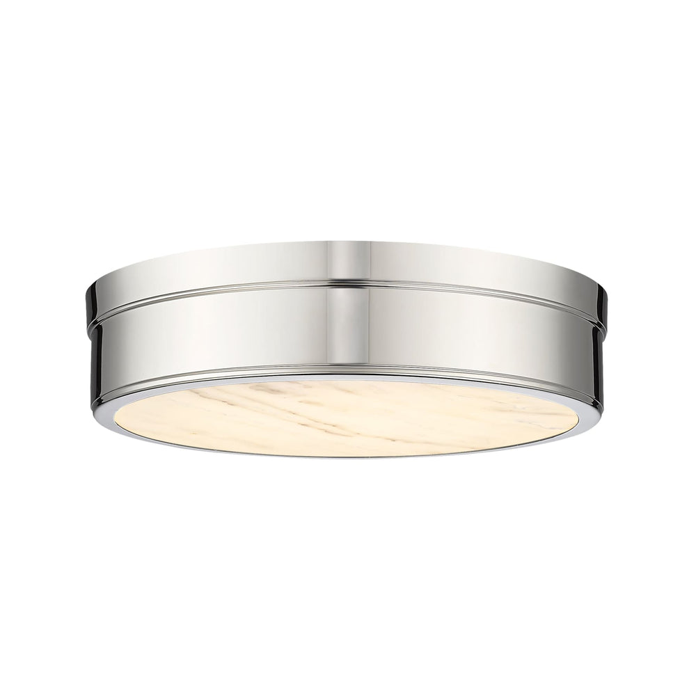 Z-Lite Anders Polished Nickel LED 1 Light Flushmount 1944F15-PN-LED - Flushmounts