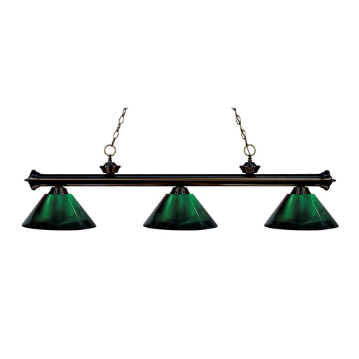 Z-Lite Riviera Bronze Island Billiard Pendant 200-3BRZ-ARG - Island/Billiard