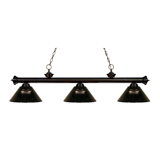 Z-Lite Riviera Bronze Island Billiard Pendant 200-3BRZ-ARS - Island/Billiard