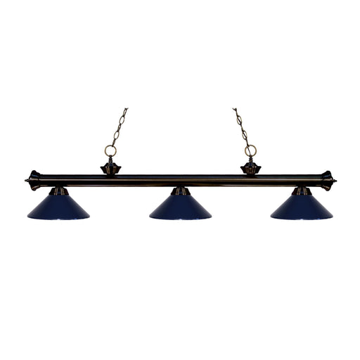 Z-Lite Riviera Bronze Island Billiard Pendant 200-3BRZ-MNB - Island/Billiard