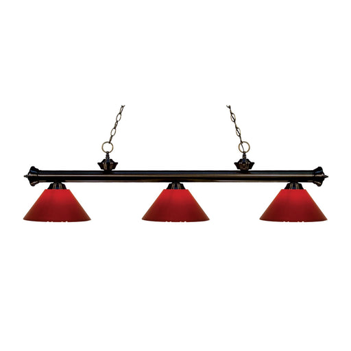 Z-Lite Riviera Bronze Island Billiard Pendant 200-3BRZ-PRD - Island/Billiard
