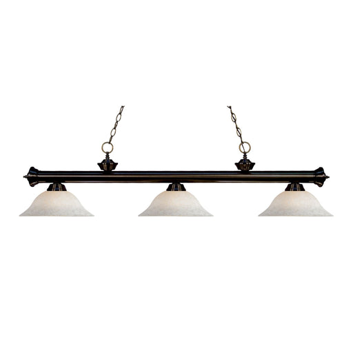 Z-Lite Riviera Bronze Island Billiard Pendant 200-3BRZ-WM16 - Island/Billiard