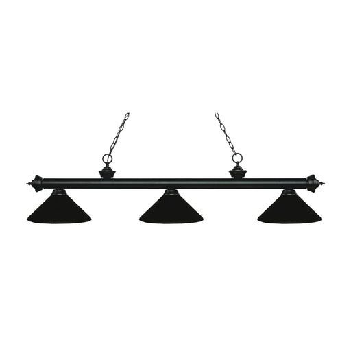 Z-Lite Riviera Matte Black Island Billiard Pendant 200-3MB-MMB - Island/Billiard