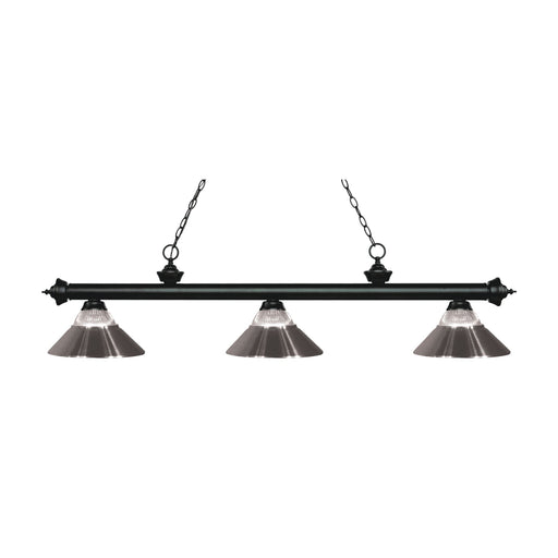 Z-Lite Riviera Matte Black Island Billiard Pendant 200-3MB-RBN - Island/Billiard