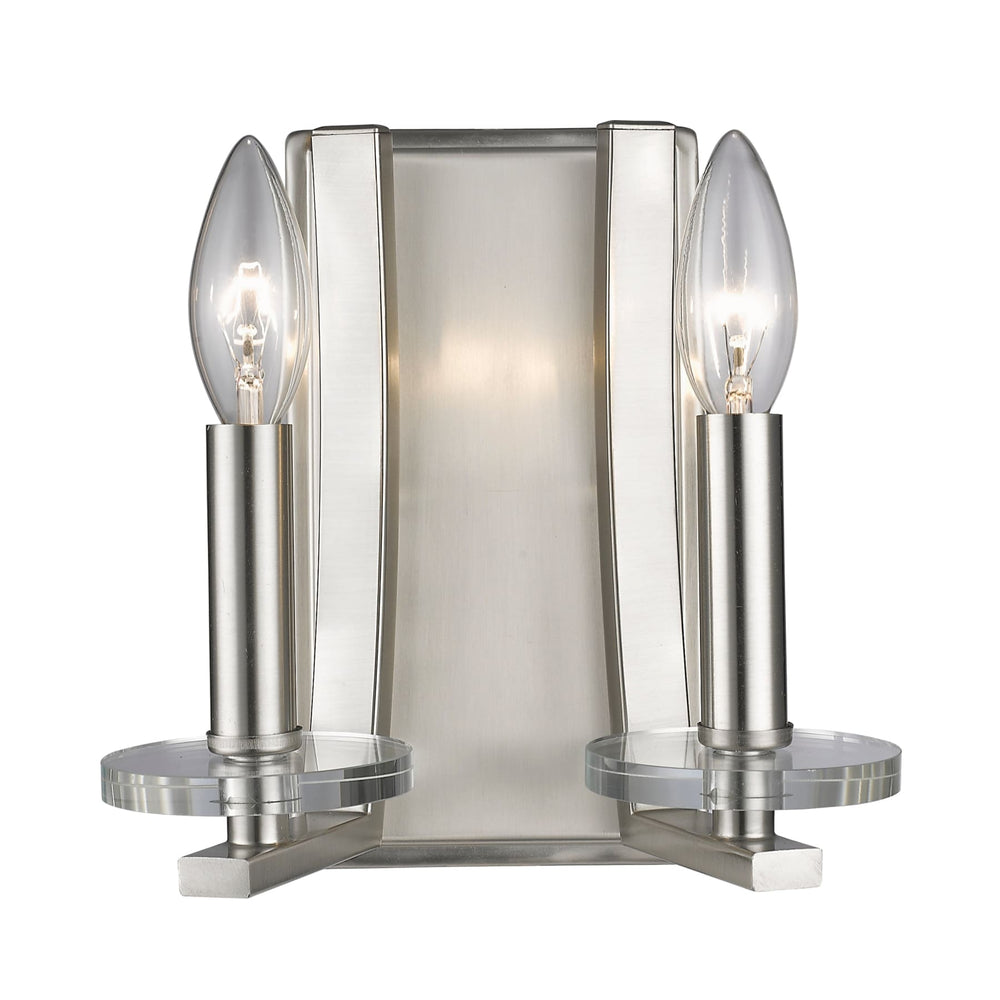 Z-Lite Verona Brushed Nickel Wall Sconce 2010-2S-BN - Wall Sconces