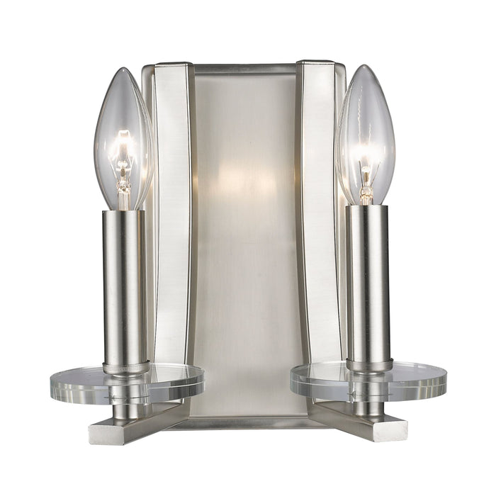 Z-Lite Verona Brushed Nickel Wall Sconce 2010-2S-BN - Wall Sconces