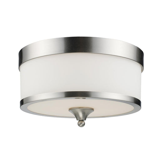 Cosmopolitan Brushed Nickel Flushmount - Flushmounts