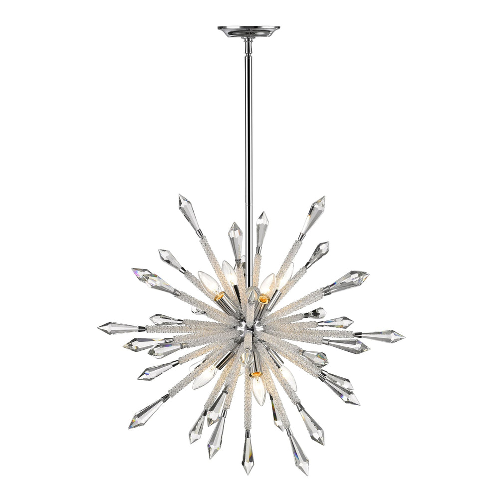 Z-Lite Soleia Chrome Chandelier 4002-8 - Chandeliers