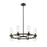 Z-Lite Datus Matte Black Chandelier 4008-8MB - Chandeliers