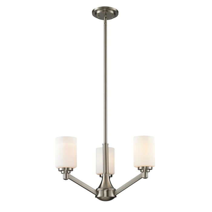 Z-Lite Montego Brushed Nickel Chandelier 410-3 - Chandeliers