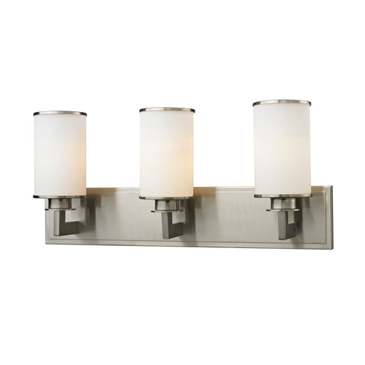 Z-Lite Savannah Brushed Nickel Vanity 412-3V - Bath & Vanity