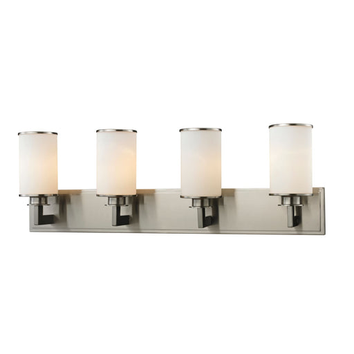 Z-Lite Savannah Brushed Nickel Vanity 412-4V - Bath & Vanity