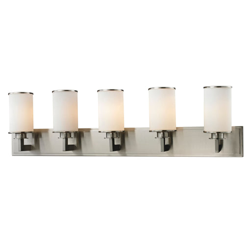 Z-Lite Savannah Brushed Nickel Vanity 412-5V - Bath & Vanity