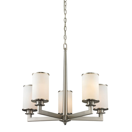 Z-Lite Savannah Brushed Nickel Chandelier 412-5 - Chandeliers