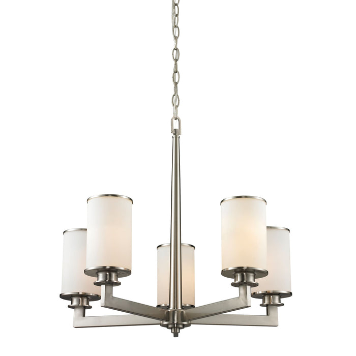 Z-Lite Savannah Brushed Nickel Chandelier 412-5 - Chandeliers