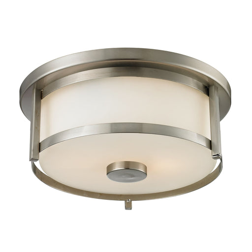 Z-Lite Savannah Brushed Nickel Flushmount 412F11 - Flushmounts