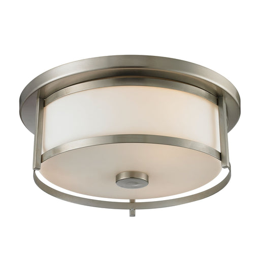 Z-Lite Savannah Brushed Nickel Flushmount 412F14 - Flushmounts
