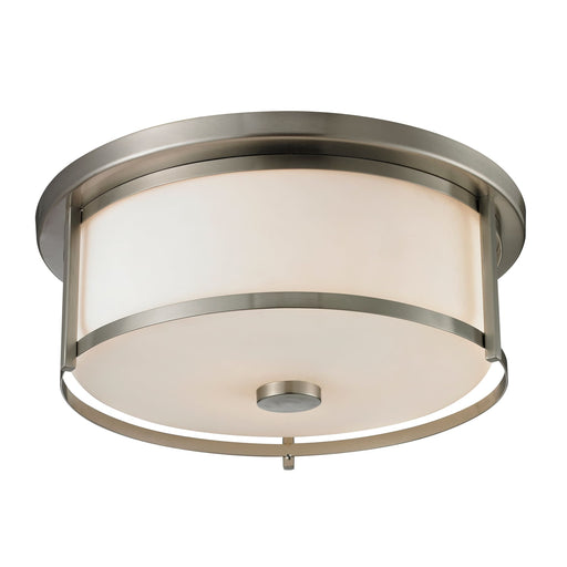 Z-Lite Savannah Brushed Nickel Flushmount 412F16 - Flushmounts