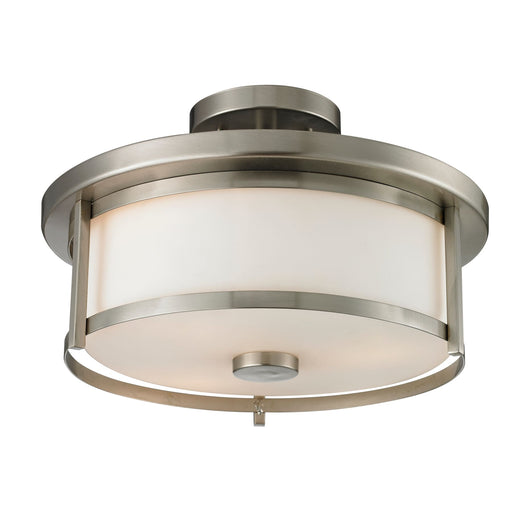 Z-Lite Savannah Brushed Nickel Semi-Flushmount 412SF14 - Semi-Flushmounts