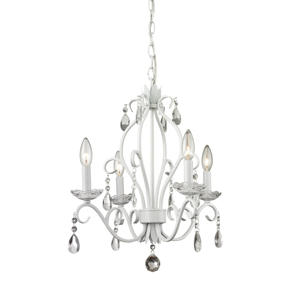 Princess Chandeliers Matte White Mini Chandelier - Chandeliers