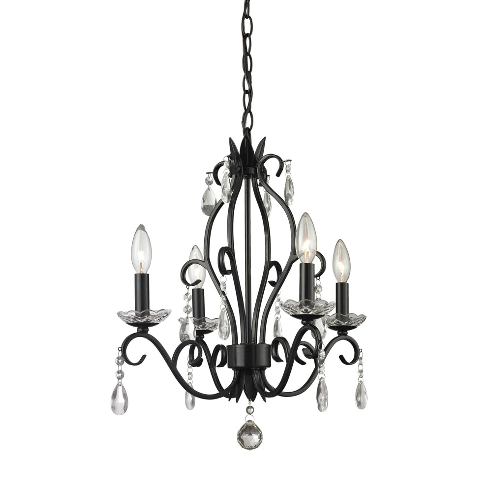 Princess Chandeliers Matte Black Mini Chandelier - Chandeliers