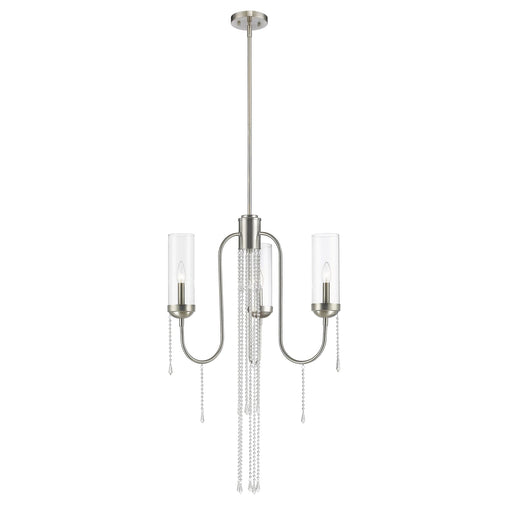 Z-Lite Siena Brushed Nickel Chandelier 433-3BN - Chandeliers