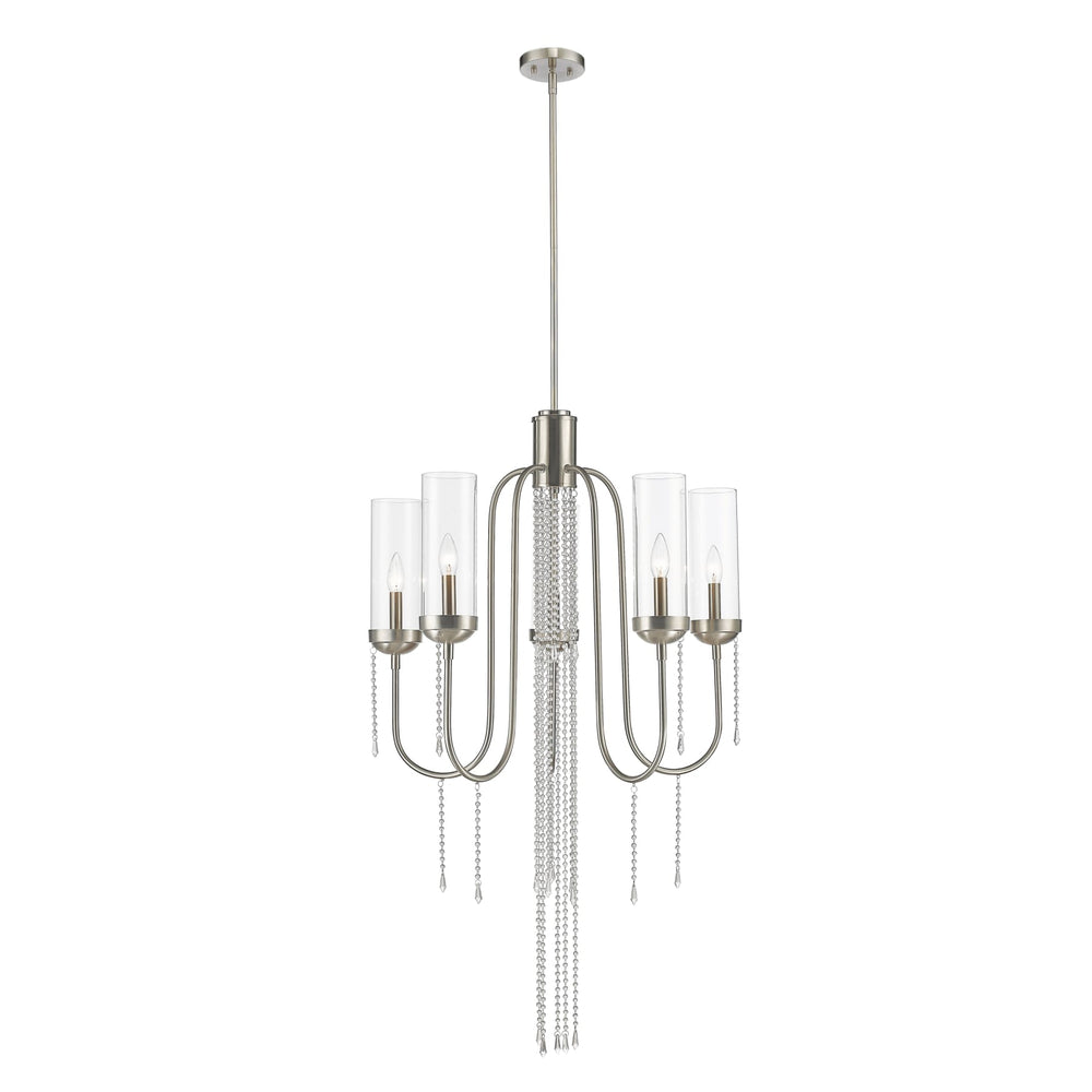 Z-Lite Siena Brushed Nickel Chandelier 433-5BN - Chandeliers