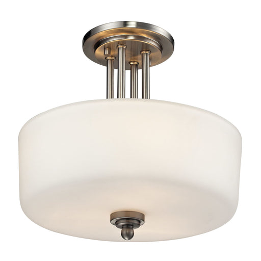 Cardinal Brushed Nickel Semi-Flushmount - Semi-Flushmounts