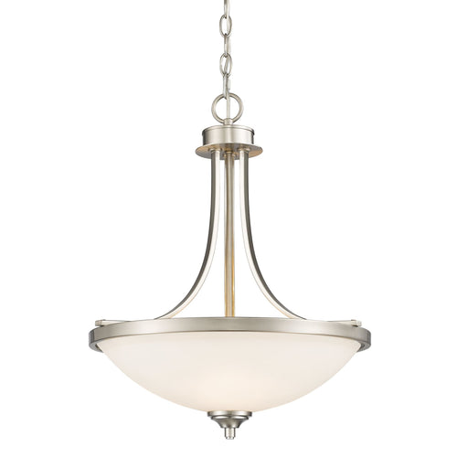 Bordeaux Brushed Nickel Pendant - Pendants