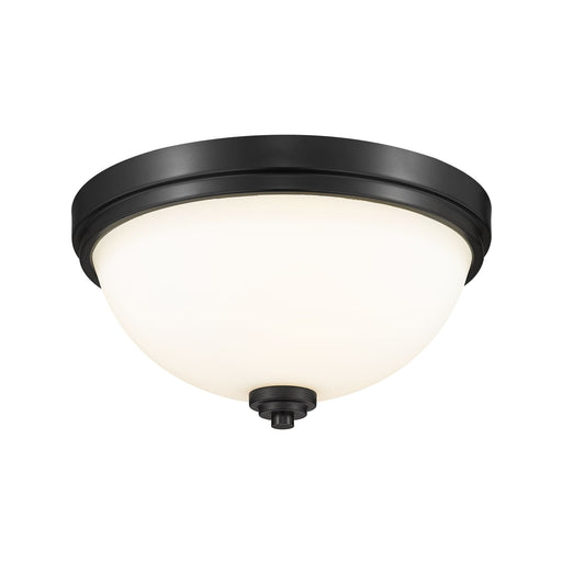 Ashton Matte Black 2 Light Flushmount - Flushmounts