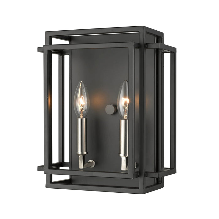 Titania Black Brushed Nickel Wall Sconce - Wall Sconces