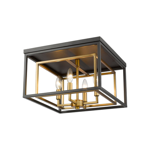 Euclid Olde Brass Bronze Flushmount - Flushmounts