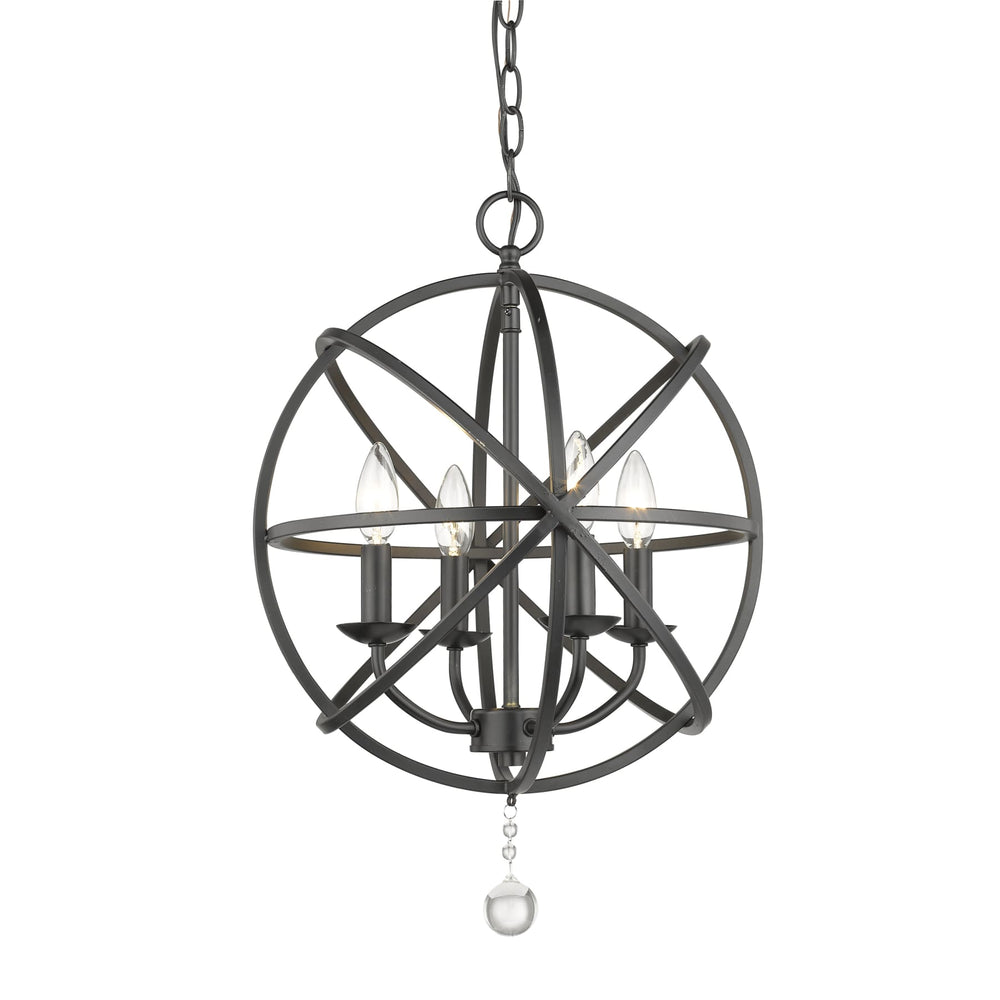 Z-Lite Tull Matte Black Chandelier 458-16MB - Chandeliers