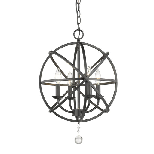 Z-Lite Tull Matte Black Chandelier 458-16MB - Chandeliers