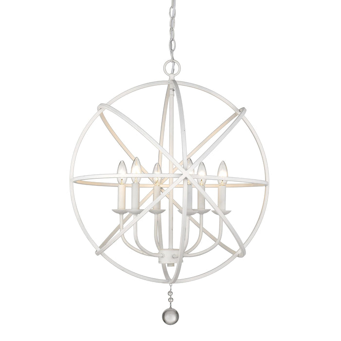 Z-Lite Tull Matte White Chandelier 458-24MW - Chandeliers