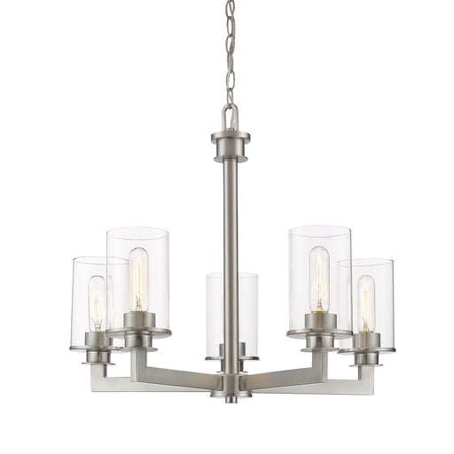 Z-Lite Savannah Brushed Nickel Chandelier 462-5BN - Chandeliers