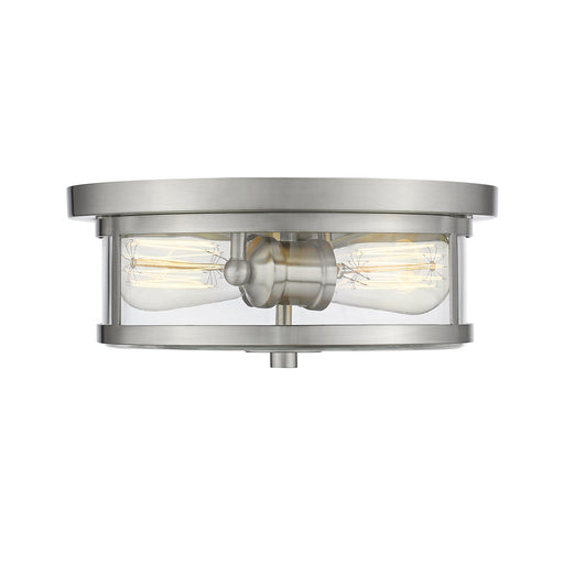 Z-Lite Savannah Brushed Nickel Flushmount 462F11-BN - Flushmounts