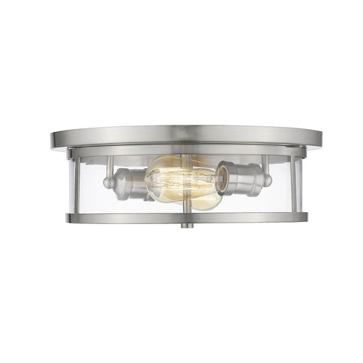 Z-Lite Savannah Brushed Nickel Flushmount 462F14-BN - Flushmounts