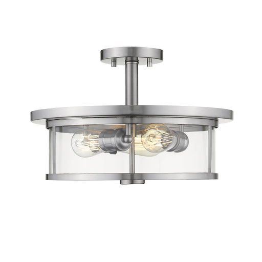 Z-Lite Savannah Brushed Nickel Semi-Flushmount 462SF16-BN - Semi-Flushmounts