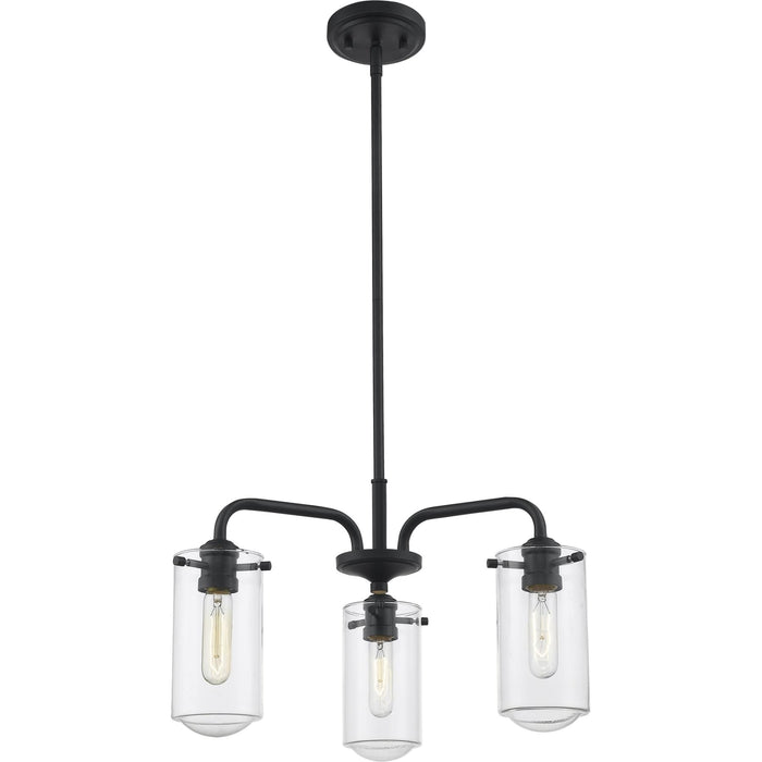 Delaney Matte Black Chandelier - Chandelier