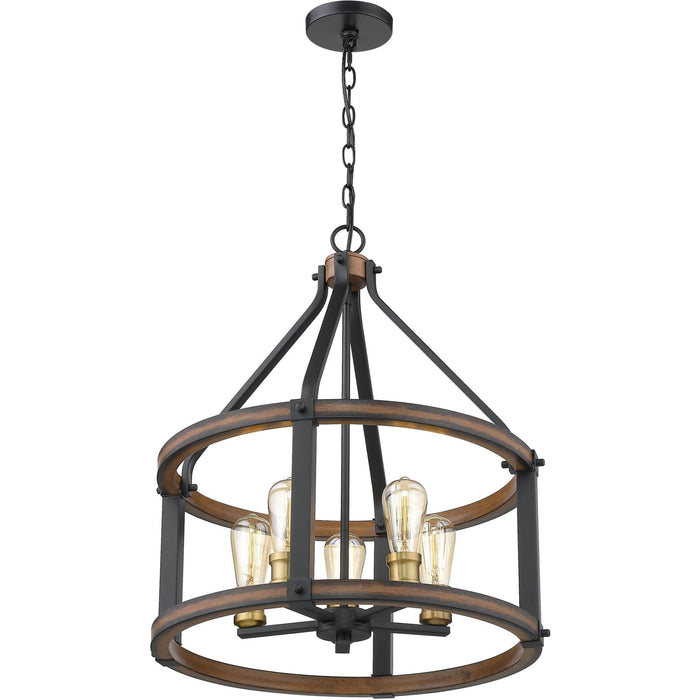 Kirkland Rustic Mahogany Pendant - Pendant