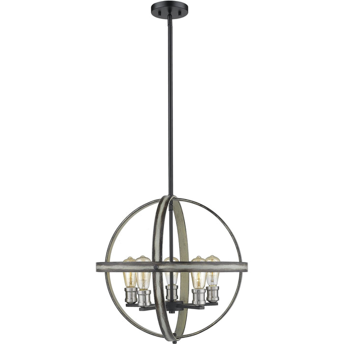 Kirkland Ashen Barnboard Pendant - Pendant