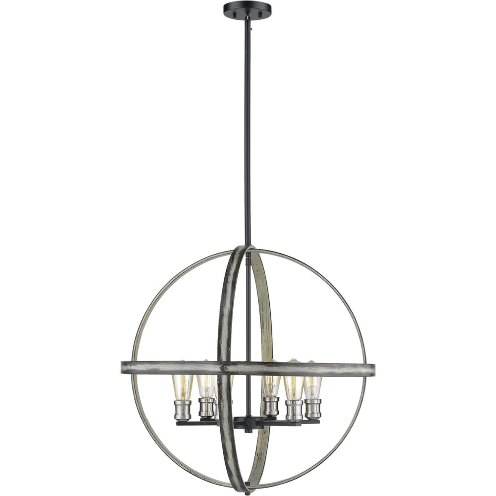 Kirkland Ashen Barnboard Pendant - Pendant